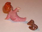 1950 s Michael   Teddy Bear Hagen Renaker Disney Peter Pan Figurines No Damage