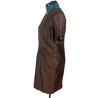 Vintage 1960s Bronze Metallic Brocade Wiggle Dress Gothic Dark Party Costume Xl