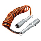 15ft Truck Coiled Electric Cable With 2x12in Leads For Road Superior