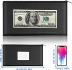 Durable Security Bank Bags With Zipper - 11x6 1 Inch Money Pouch  2 Pieces
