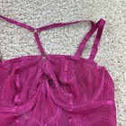Torrid Curve Size 1 Lingerie Pink Lace Bodysuit One Piece Strappy 