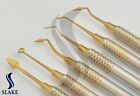 6 Pcs Dental Composite Filling Instrument Gold Coated Restorative Kit