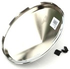 Front Hub Caps 5 Even Notches Cone Pointed Chrome 7 16  Lip Up 10147 Pair