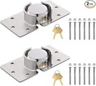 2 Pack Hidden Shackle Padlock Heavy Duty Solid Steel Cargo Van Door  Vending