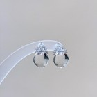 Natural Clear Quartz Crystal Sphere Jewelry Set Wedding Party Women Gift