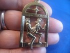 Vintage Adult Naughty Gold Tone Keychain Man Woman Sex Novelty Motion
