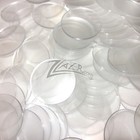 100 Acrylic 3 5 dia x1 8  Coaster Clear Circle Disc Craft Plastic Plexiglass Usa