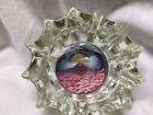 Vintage Wyandotte Cave Indiana Souvenir Glass Ashtray Underground Mountain
