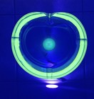 Vintage Murano Large Art Glass Ashtray Cigar Catchall It Glows 7  And 5lbs Heavy