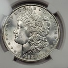 1886 Morgan Silver Dollar  1 Ngc Ms66 Scarce Date Philadelphia Pq  k510