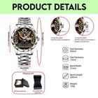 Floral Usa Eagle Watch 1776   2026 250th Anniversary Patriotic Gift For Men