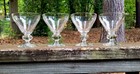 Se Of 4 Gulli Swedish Crystal Astrid 5 Lobe Ball Stem Champagne Or Dessert Glass