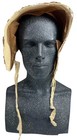Antique Victorian Brown Silk Coal Scuttle Poke Bonnet Sugar Scoop Hat Circa 1849