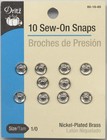 Snap Sew-on Size 1 0 Nickel