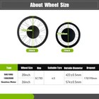36v 48v 500w Rear Cassette Brushless Gear Motor Conversion Kit 20 26 Inch Wheel