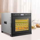 Commercial Food Dehydrator 8 Stainless Steel Trays Fruit Meat Dryer With Timer