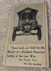 Japanese Hunting License Disabled American Soldier Of The Last War Rare
