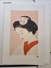 Yoshio Takagi Original Japanese Lithograph Prints Snow  Moon  And Flower
