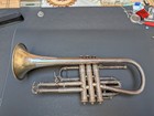 Antique Silver C g  Conn Cornet W  Pearl Original Suede Case   Accessories Rare 