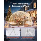 Uimoso 9 5x5 7 Ft Outdoor Clear Dome Tent For 2-4 People With Geodesic Design