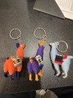 Three Handmade Llama Keychains From Peru Highland Souvenir