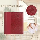 Photo Album 5x7 Clear Pages Pockets Leather Cover Slip Slide In Photo Album Book