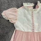 Vtg Pink Girls Infant Toddler Dress Pink Party Ruffle 1950s 1960s No Size