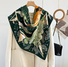 70  Cashmere 30  Silk Scarf Neckerchief 53   Shawl Bandana Starry Sky Print Wrap