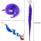 Comonc 100 Pcs Magic Twisty Worm Wiggly Twisty Fuzzy Worms On A String Magic 