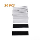 20 Sets 1x4    Black Sticky Back Fastener Heavy Duty Hook   Loop Adhesive Strips