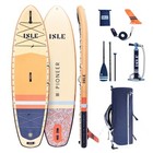 Isle Pioneer 3 Inflatable Paddle Board  Sun ice coral navy