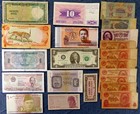 Worldwide Currency Lot  Vintage Mixed Collection Bills Notes Coins Banknotes Etc