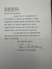 1930s Letter Signed By Louis Howe  Secretary To Fdr - Denying Autograph Request