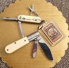 2 Barlow Pocketknives  Clean   Tight Blades  Advertising  W  Key Chain 
