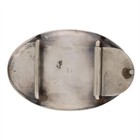 1 5  Vtg Sterling Silver 1891 Morgan Dollar Western Cowboy 925 Belt Buckle 84g