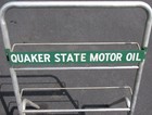 Vintage Quaker State Motor Oil Can Gas Service Station Display Rack Stand