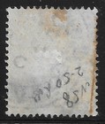 1921 Ovprt Great Britain british Office Abroad Turkey Levant S 60    used 1922    vf