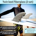 Futures Single Tab Surf Fins  Fiberglass Twin   Thruster   Quad Set