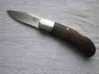 Folding Knife 8  Jeff Cover Hand Made Usa  Lockback  Stainless Rag Micarta