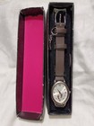 Ladies Leather Wrist Watch Inspiration Of Hope Footprints In The Sand