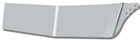 Kenworth W900 2007  Curved Windshield 12  Gangster Stainless Drop Visor 2pc Usa