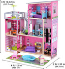 Kidkraft Uptown Wooden Modern Dollhouse With Lights   Sounds  Pool And 36 Access
