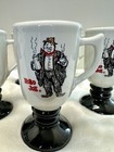 Vtg Hobo Joe Coffee Mug 6 Set Pedestal Mug Arizona Diner Restaurant 1980   s