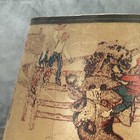 Vintage 1950s Western Cowboy Lampshade Rodeo Bronco Rustic Americana Decor