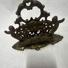 Ornate Vintage Brass Decorative Letter Holder