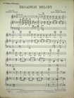 Sheet Music Broadway Melody From Movie The Broadway Melody   1929