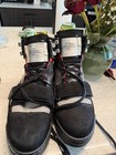 Off-white  virgil Abloh  Arrow Hiking Boots Black red Suede Lace-up Eu 42 Us 9