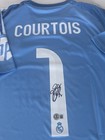 Thibaut Courtois Signed Real Madrid Soccer Jersey  1 With Beckett Coa