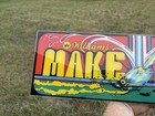 Original 1981    make Trax   Arcade Video Game Marquee  Plexiglass  Williams