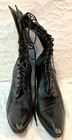 Antique 1920 s Laird Nichols   Green   Black Leather Edwardian Women s Boots